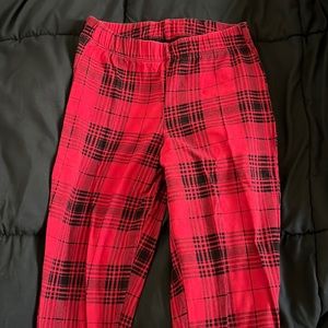 Plaid leggings